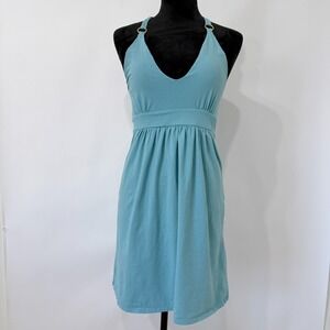 Victoria's Secret Blue Halter‎ Mini Dress Size Small Stretch Summer Beach Resort